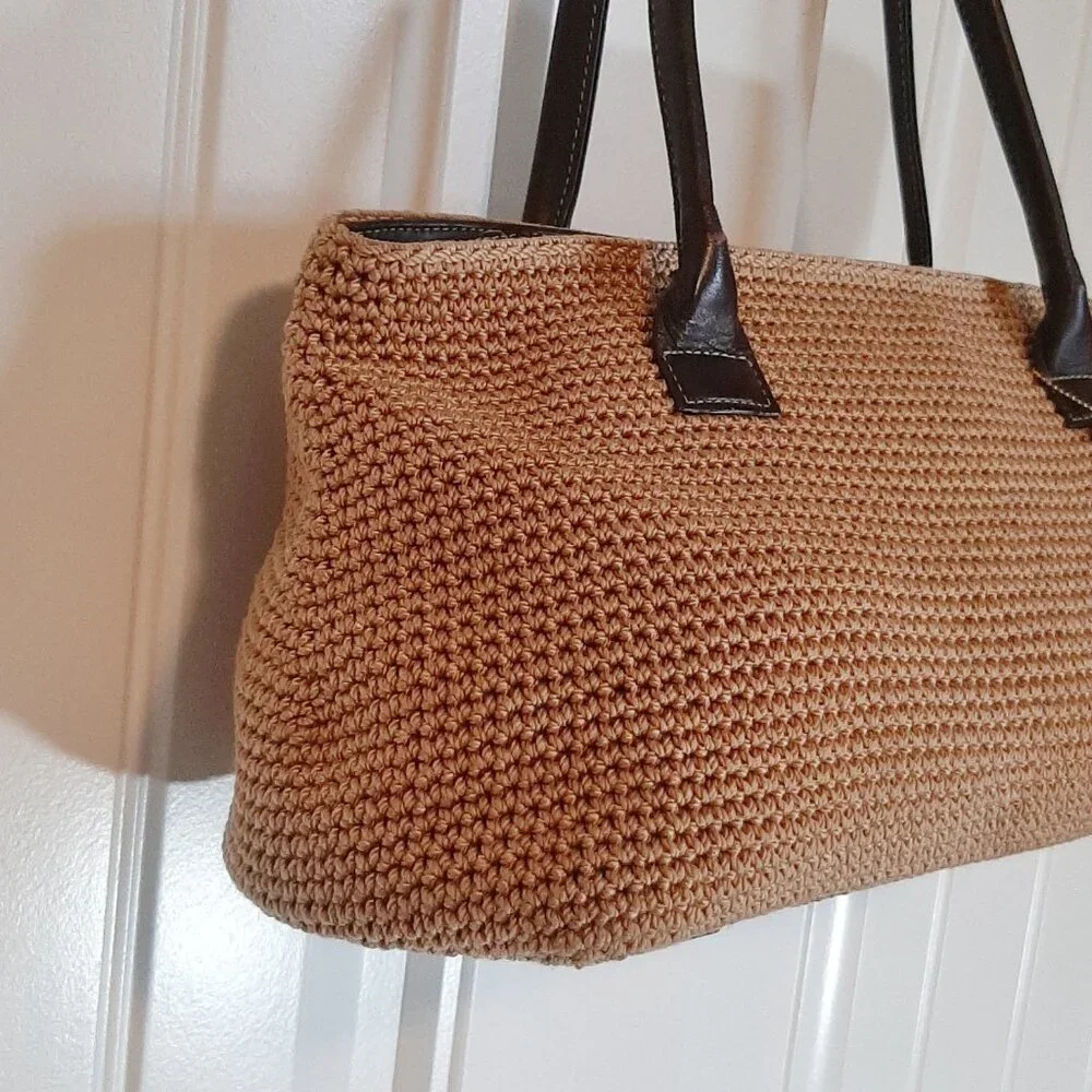 The Sak X Elliott Lucca Woven Nylon & Leather Trim Shoulder Bag